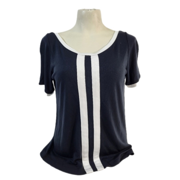 Maeve by Anthropologie Black & White Blouse - Picture 1 of 10